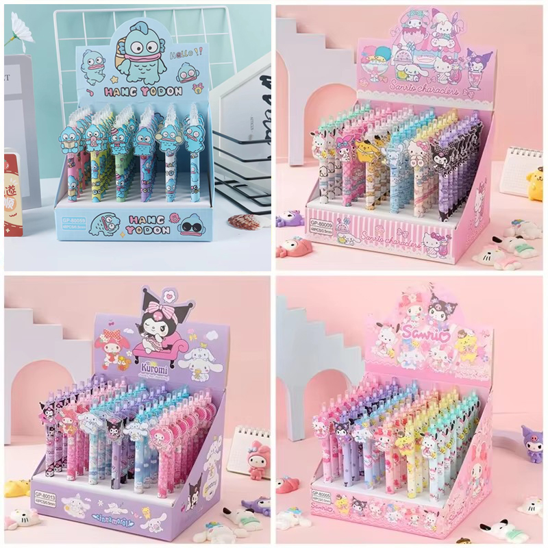 Office Tech Accessories - 48pcs Gel Pen Kuromi Cinnamoroll Pochacco