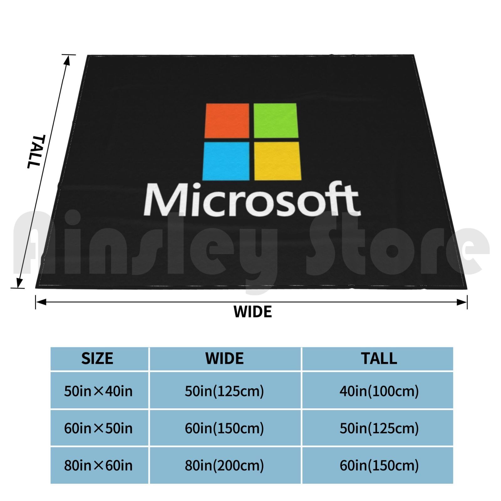 Microsoft Type Blanket Fashion - Office Tech Logo ulasan dan harga