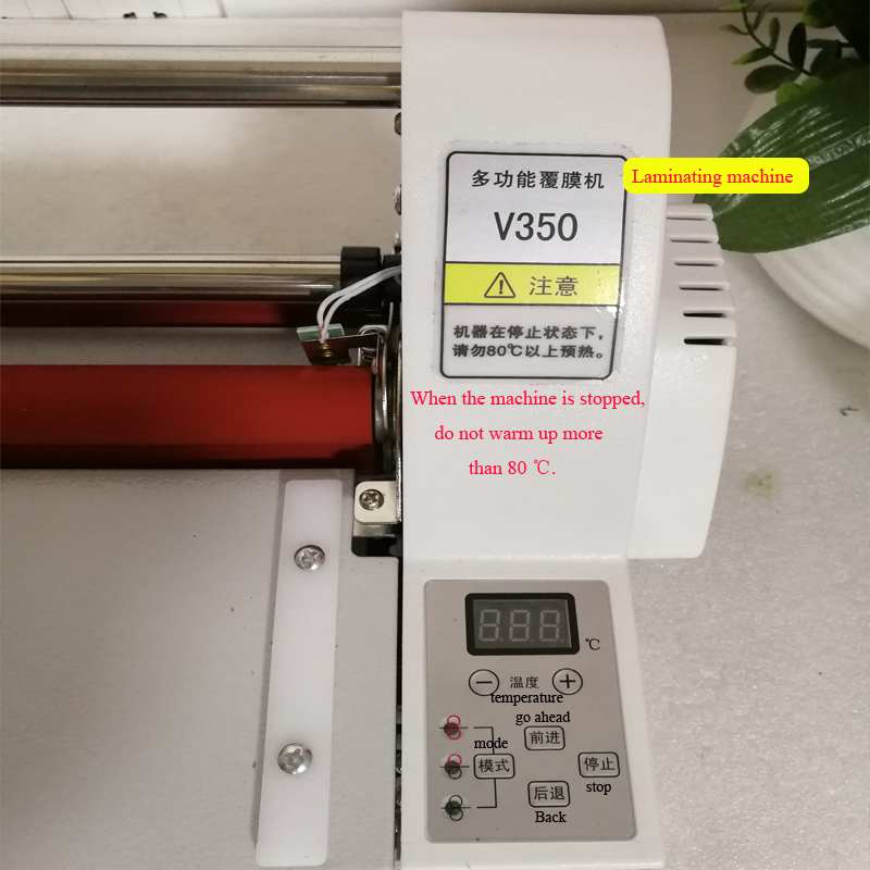 V350 film Laminator Four Rolle - Laminator A3 Hot ulasan dan harga