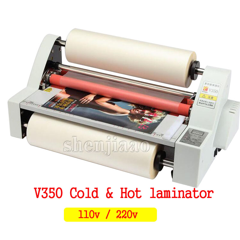 V350 film Laminator Four Rolle - Laminator A3 Hot ulasan dan harga