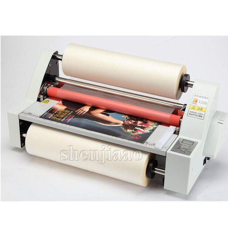 V350 film Laminator Four Rolle - Laminator A3 Hot ulasan dan harga