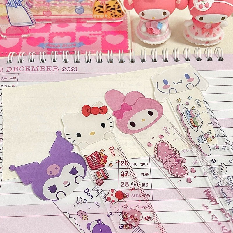 Cinnamoroll Ruler Cute Sanrio  - Office Tech Accessories ulasan dan harga