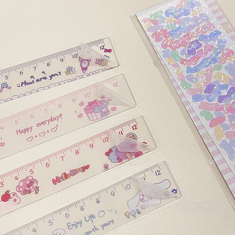 Cinnamoroll Ruler Cute Sanrio  - Office Tech Accessories ulasan dan harga