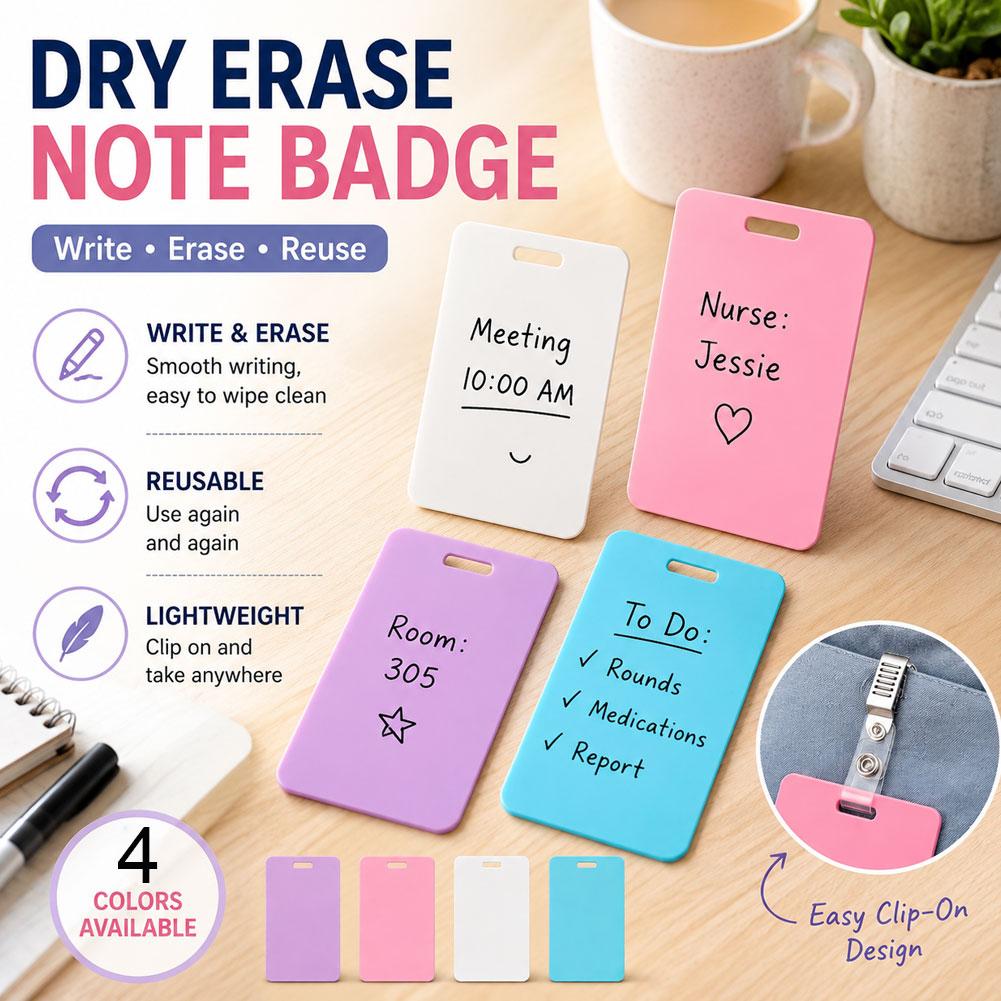 Portable Dry Erase Note Badge  - Office Tech Accessories ulasan dan harga