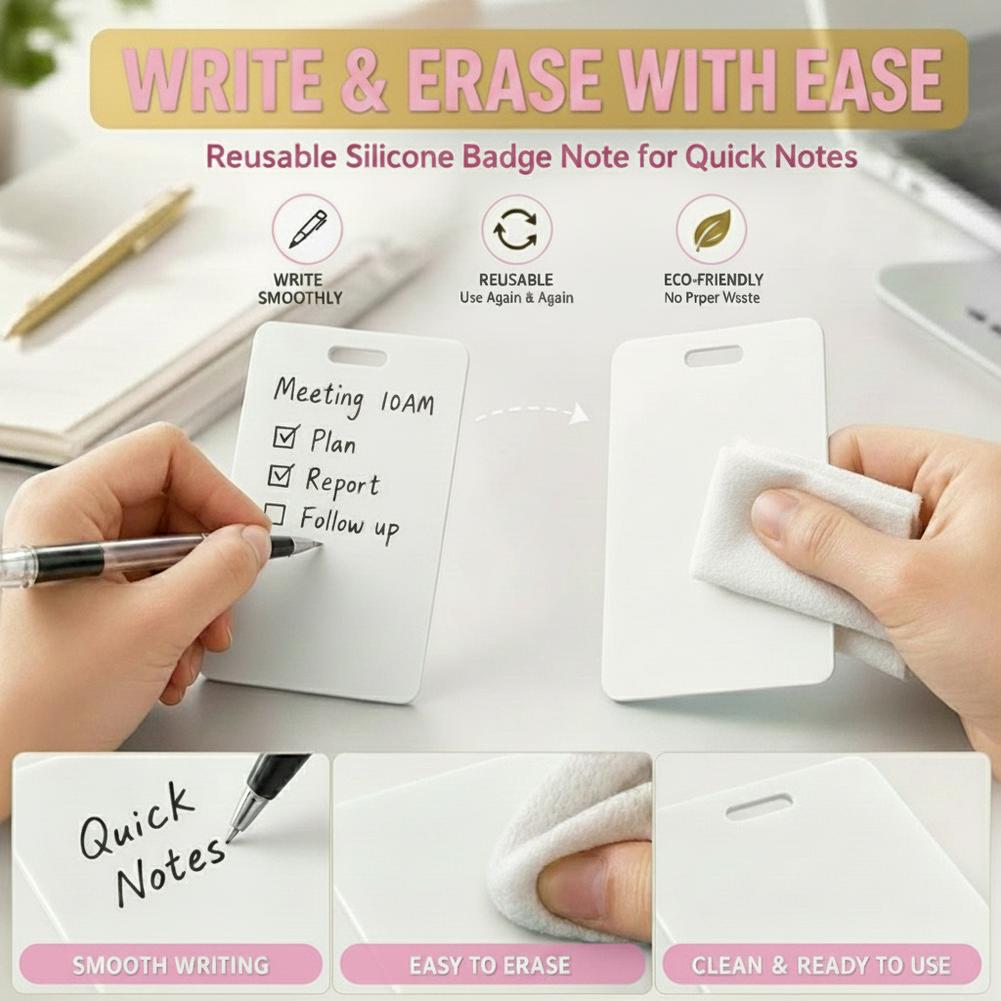 Portable Dry Erase Note Badge  - Office Tech Accessories ulasan dan harga