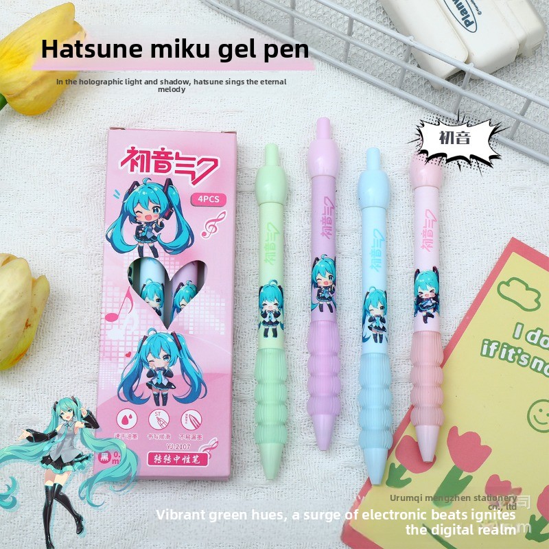 Kawaii Hatsune Miku Gel Pen Cu - Office Tech Accessories ulasan dan harga