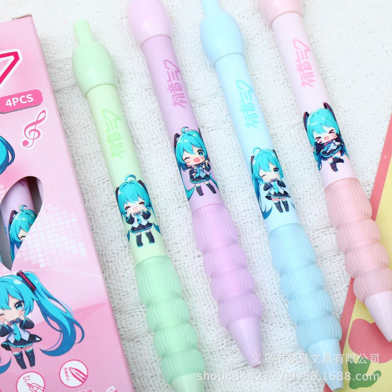 Kawaii Hatsune Miku Gel Pen Cu - Office Tech Accessories ulasan dan harga