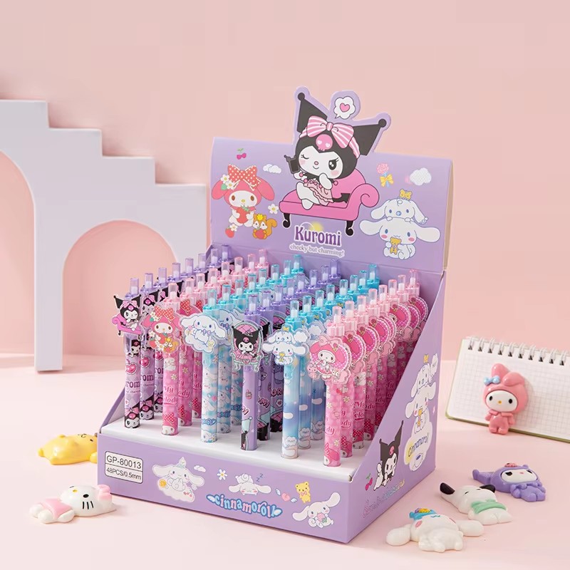 48pcs Gel Pen Kuromi Cinnamoro - Office Tech Accessories ulasan dan harga