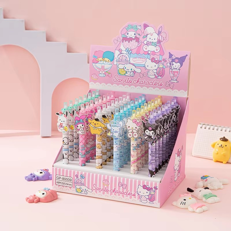 48pcs Gel Pen Kuromi Cinnamoro - Office Tech Accessories ulasan dan harga