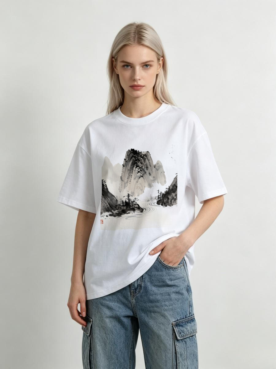 T Shirts Tech Cotton Lab Desig - Office Tech Logo ulasan dan harga